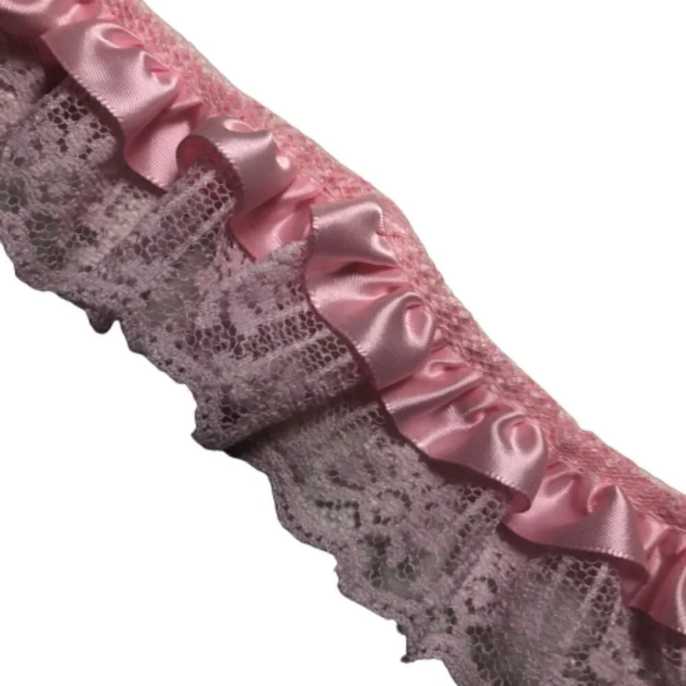 4 3/8 yards Pink 1 3/4